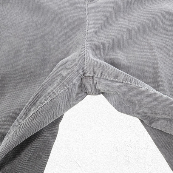 Talbots Gray Corduroy Pants Simply Flattering 5-Pocket Straight Leg Size 12P - Picture 9 of 13